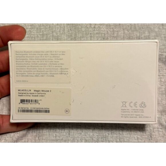 Apple Bluetooth Wireless Laser Magic Mouse A1657 USBC NEW - Picture 2 of 6